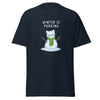 T-Shirt Classic - Weihnachts-Katze Schnee by Wanderkraehe ein Produkt von SCHIETKRAM