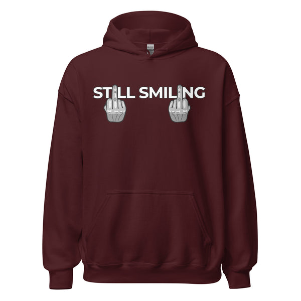 Hoodie Classic - Still Smiling white ein Produkt von SCHIETKRAM