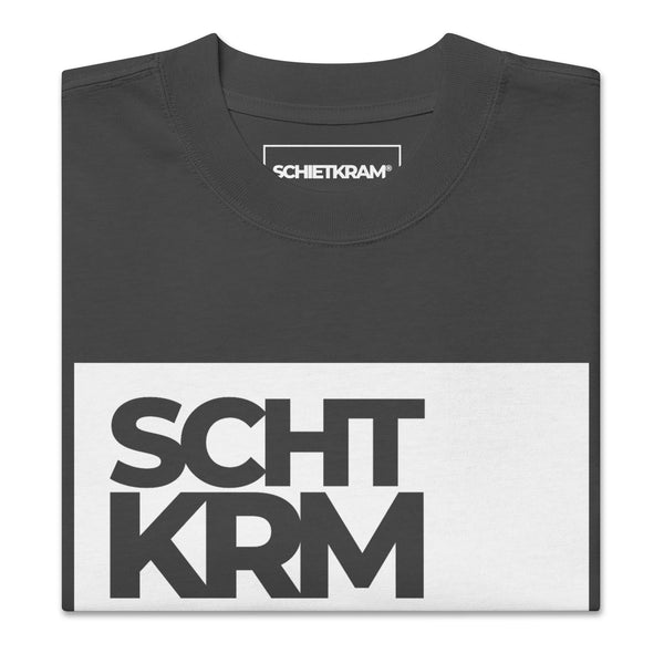 Oversized faded T-shirt - SCHTKRM white ein Produkt von SCHIETKRAM