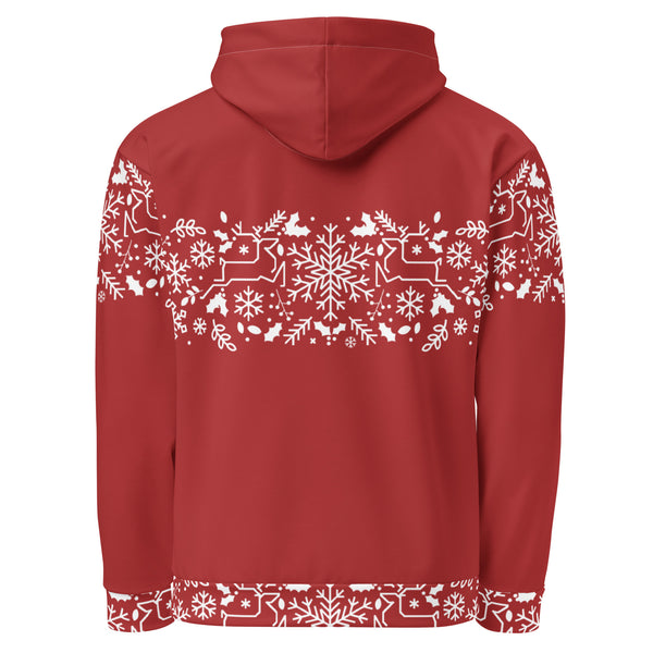 Allover Print Hoodie - Weihnachten Tres Chic ein Produkt von SCHIETKRAM