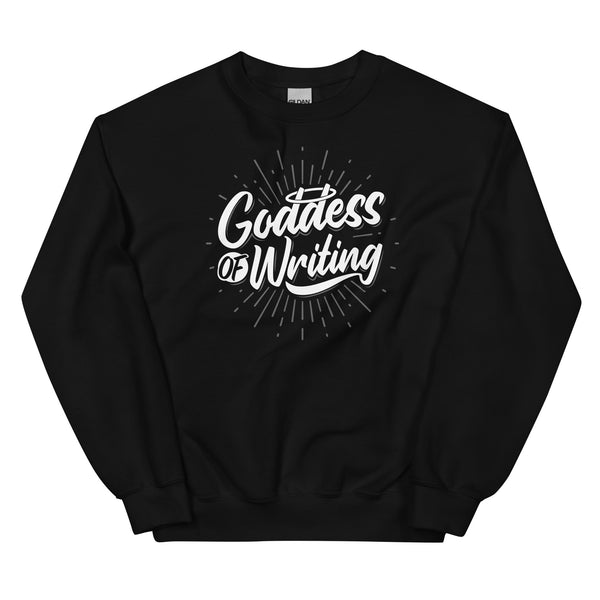 Sweatshirt - Goddess of Writing white ein Produkt von SCHIETKRAM