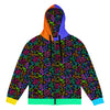 Zip-Hoodie Allover-Print - Neon Christmas ein Produkt von SCHIETKRAM
