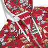 Zip-Hoodie Allover-Print - Crazy Christmas ein Produkt von SCHIETKRAM