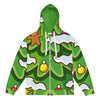 Zip-Hoodie Allover-Print - Weihnachten Tree one ein Produkt von SCHIETKRAM