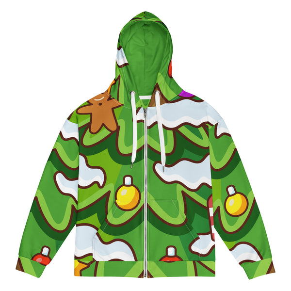 Zip-Hoodie Allover-Print - Weihnachten Tree one ein Produkt von SCHIETKRAM
