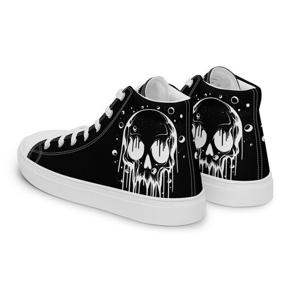 Canvas High-Top Sneaker - Melting Skull black ein Produkt von SCHIETKRAM