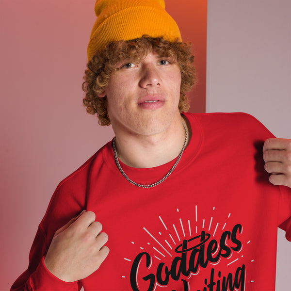 Sweatshirt - Goddess of Writing black ein Produkt von SCHIETKRAM