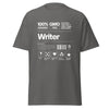 T-Shirt Classic - Writer white ein Produkt von SCHIETKRAM