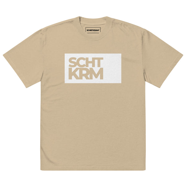 Oversized faded T-shirt - SCHTKRM white ein Produkt von SCHIETKRAM