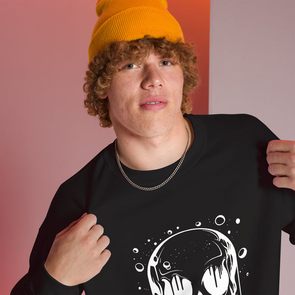 Sweatshirt - Melting Skull white ein Produkt von SCHIETKRAM