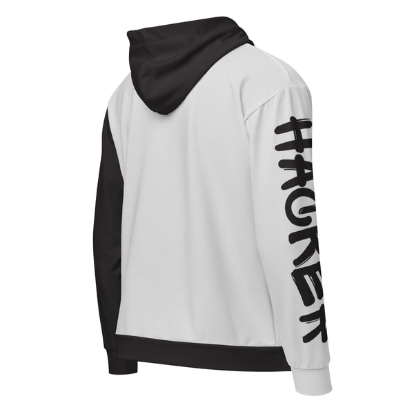 Zip-Hoodie Allover-Print - Hacker Cat ein Produkt von SCHIETKRAM