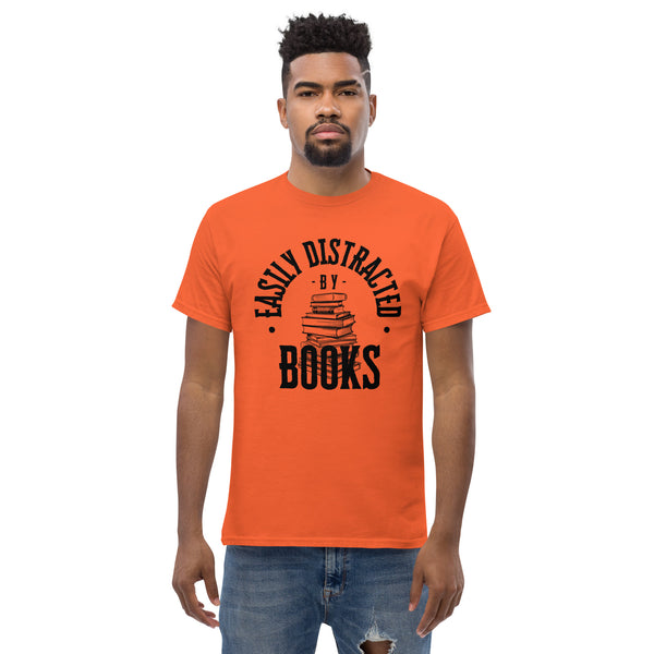 T-Shirt Classic - Easily Distracted by Books black ein Produkt von SCHIETKRAM