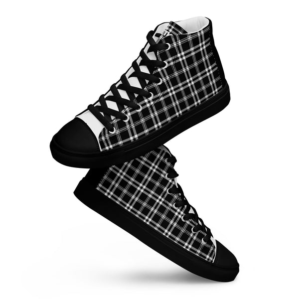 Canvas High-Top Sneaker - Karo black ein Produkt von SCHIETKRAM
