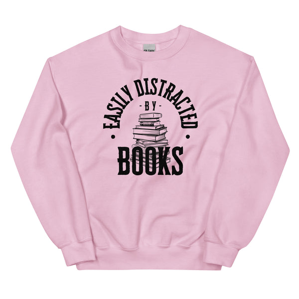 Sweatshirt - Easily distracted by Books black ein Produkt von SCHIETKRAM