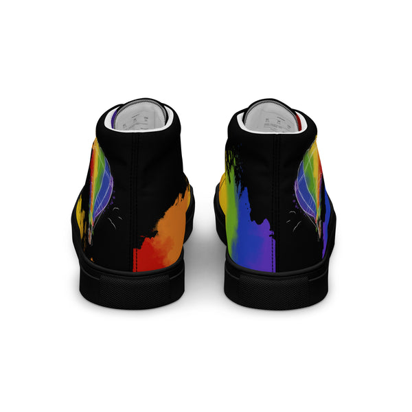 Canvas High-Top Sneaker - Prideballon black by Wanderkraehe ein Produkt von SCHIETKRAM