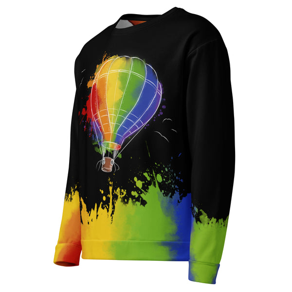 Allover Print Sweatshirt - Prideballon black by Wanderkraehe ein Produkt von SCHIETKRAM