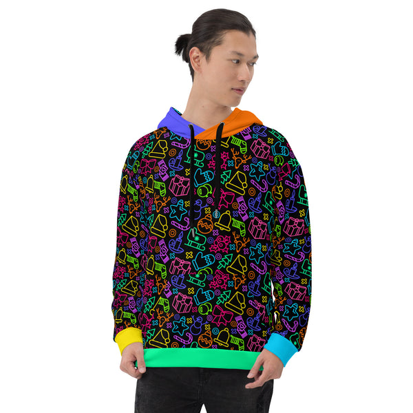 Allover Print Hoodie - Neon Christmas ein Produkt von SCHIETKRAM