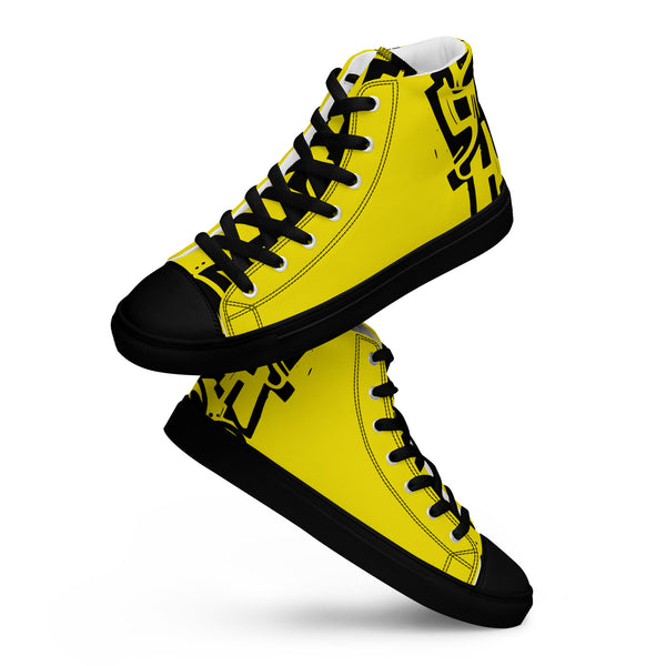 Canvas High-Top Sneaker - Notes yellow ein Produkt von SCHIETKRAM