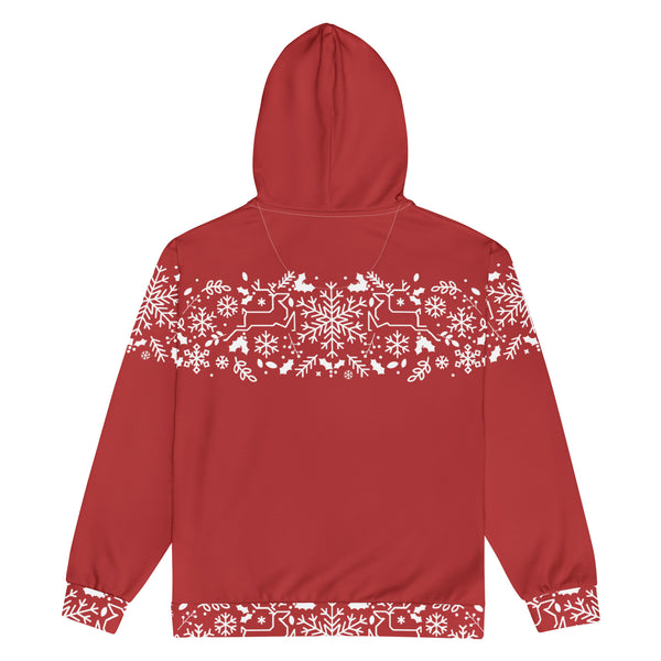 Zip-Hoodie Allover-Print - Weihnachten Tres Chic ein Produkt von SCHIETKRAM