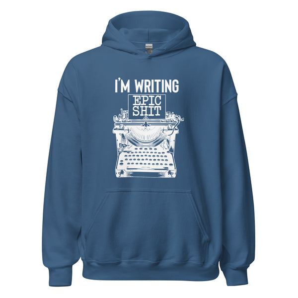 Hoodie Classic - I'm writing epic Shit white ein Produkt von SCHIETKRAM