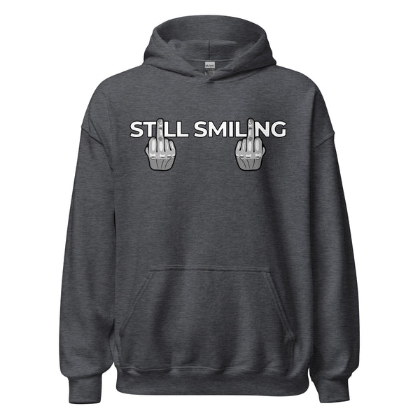 Hoodie Classic - Still Smiling white ein Produkt von SCHIETKRAM