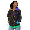 Zip-Hoodie Allover-Print - Neon Christmas ein Produkt von SCHIETKRAM