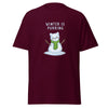 T-Shirt Classic - Weihnachts-Katze Schnee by Wanderkraehe ein Produkt von SCHIETKRAM