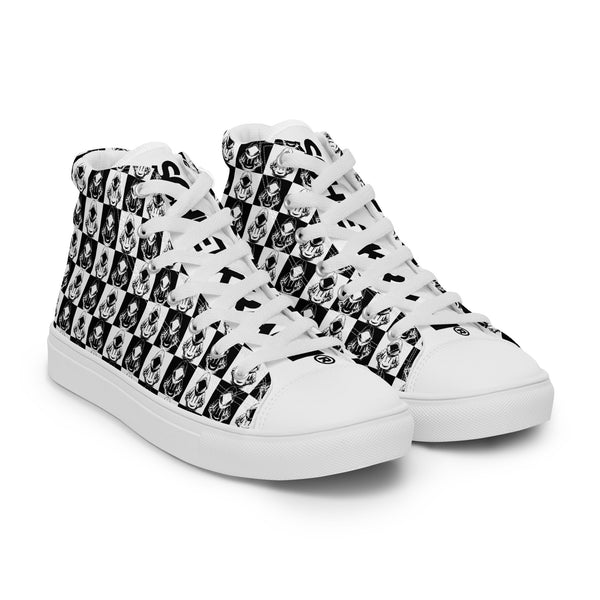 Canvas High-Top Sneaker - Chess bright ein Produkt von SCHIETKRAM
