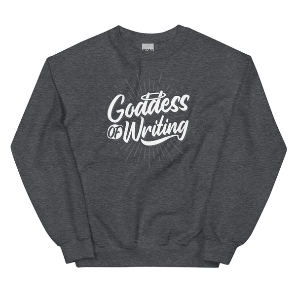 Sweatshirt - Goddess of Writing white ein Produkt von SCHIETKRAM