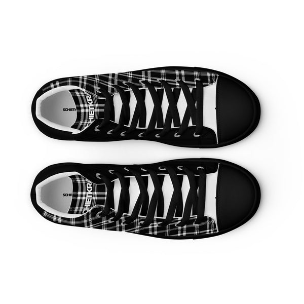 Canvas High-Top Sneaker - Karo black ein Produkt von SCHIETKRAM