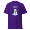 T-Shirt Classic - Weihnachts-Katze Schnee by Wanderkraehe ein Produkt von SCHIETKRAM