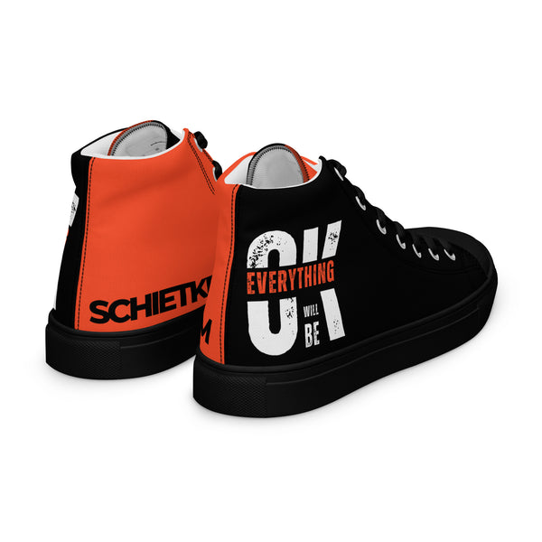 Canvas High-Top Sneaker - Everything will be OK black ein Produkt von SCHIETKRAM
