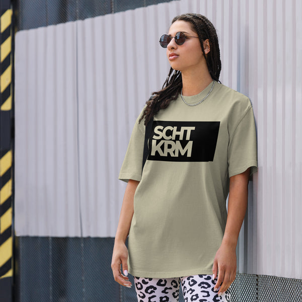 Oversized faded T-shirt - SCHTKRM black ein Produkt von SCHIETKRAM