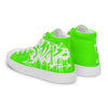 Canvas High-Top Sneaker - Green Message white ein Produkt von SCHIETKRAM