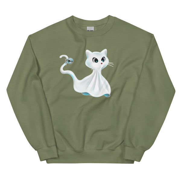 Sweatshirt - Ghost Cat by Wanderkraehe ein Produkt von SCHIETKRAM