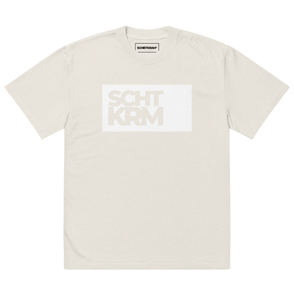 Oversized faded T-shirt - SCHTKRM white ein Produkt von SCHIETKRAM
