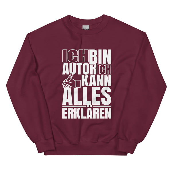 Sweatshirt - Ich kann alles erklären white ein Produkt von SCHIETKRAM
