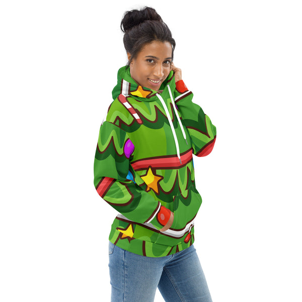 Allover Print Hoodie - Weihnachten Tree two ein Produkt von SCHIETKRAM
