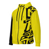 Zip-Hoodie Allover-Print - Notes yellow ein Produkt von SCHIETKRAM