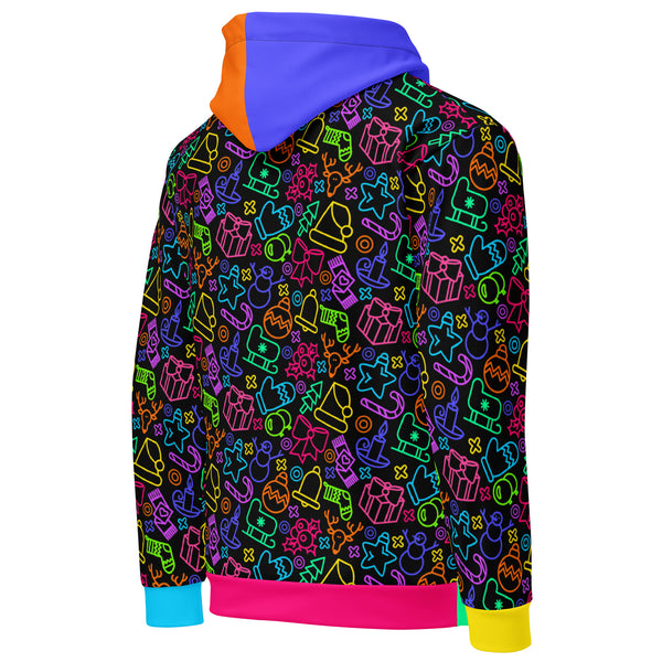 Allover Print Hoodie - Neon Christmas ein Produkt von SCHIETKRAM