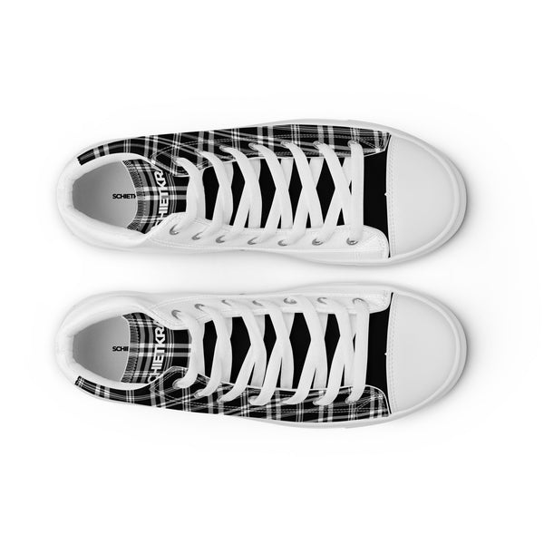 Canvas High-Top Sneaker - Karo white ein Produkt von SCHIETKRAM
