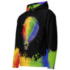 Allover Print Hoodie - Prideballon black by Wanderkraehe ein Produkt von SCHIETKRAM