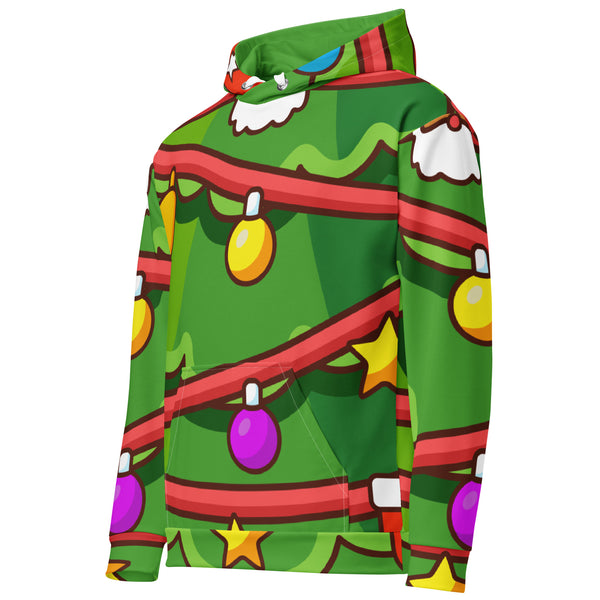 Allover Print Hoodie - Weihnachten Tree three ein Produkt von SCHIETKRAM