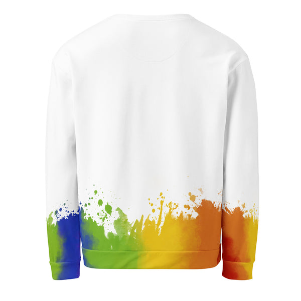 Allover Print Sweatshirt - Prideballon white by Wanderkraehe ein Produkt von SCHIETKRAM