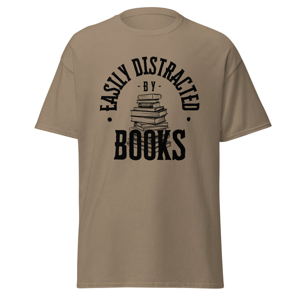 T-Shirt Classic - Easily Distracted by Books black ein Produkt von SCHIETKRAM