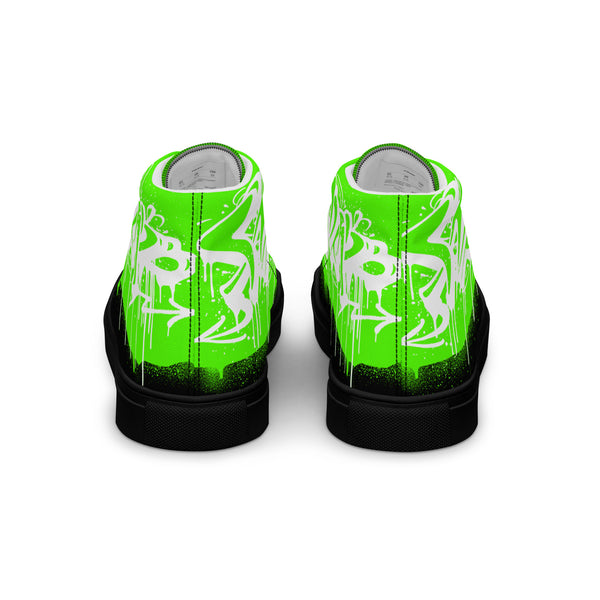 Canvas High-Top Sneaker - Green Message black ein Produkt von SCHIETKRAM