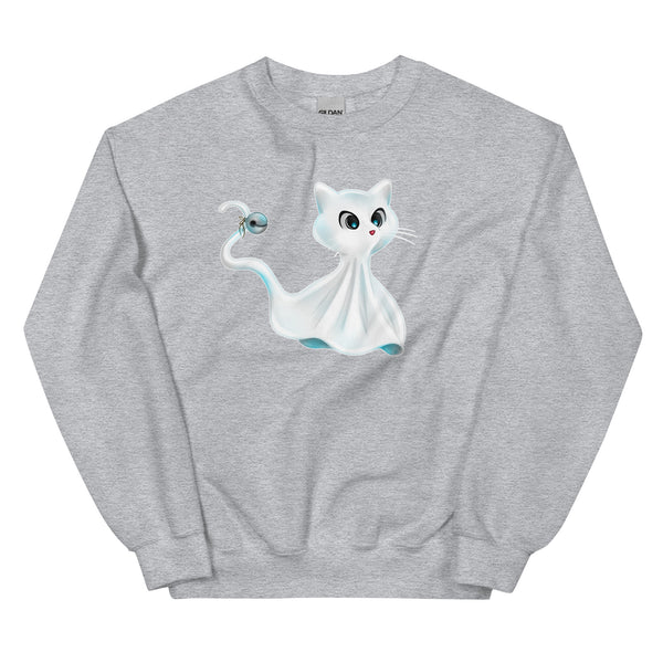 Sweatshirt - Ghost Cat by Wanderkraehe ein Produkt von SCHIETKRAM