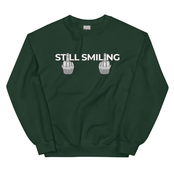 Sweatshirt - Still Smiling white ein Produkt von SCHIETKRAM
