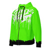 Zip-Hoodie Allover-Print - Green Message ein Produkt von SCHIETKRAM
