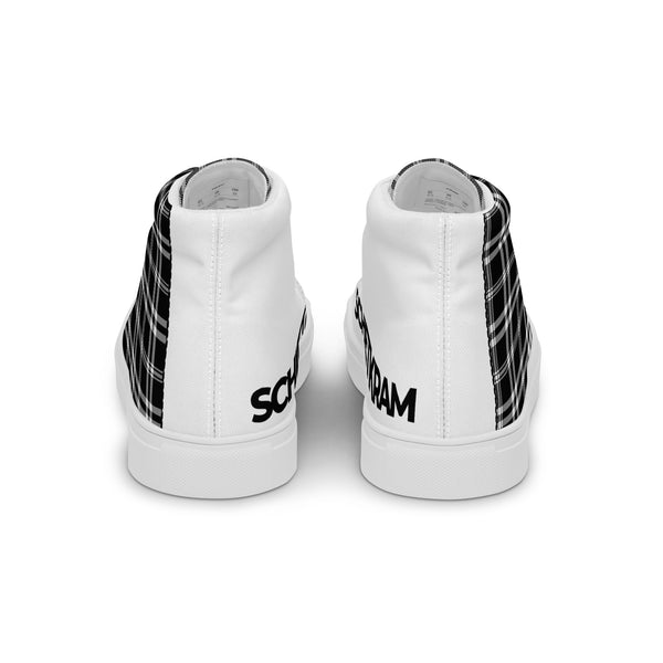 Canvas High-Top Sneaker - Karo white ein Produkt von SCHIETKRAM